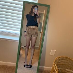 NWT Tracy Reese suede shorts